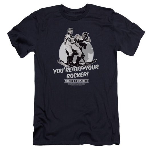 ABBOTT AND COSTELLO : OFF YOUR ROCKER PREMIUM CANVAS ADULT SLIM FIT 30\1 NAVY LG