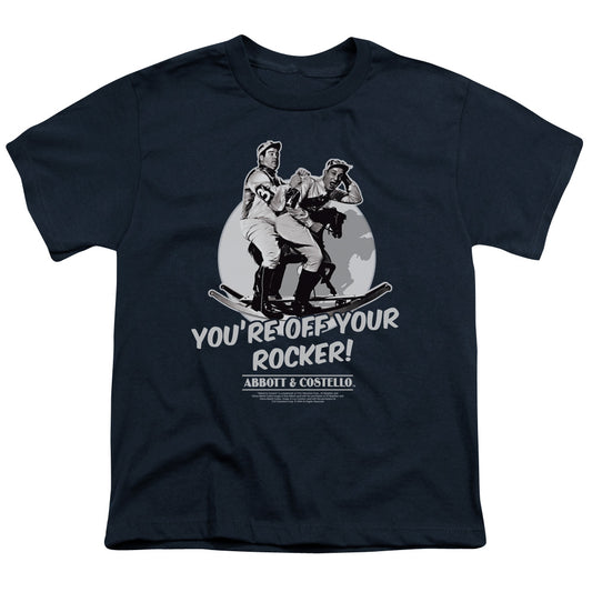 ABBOTT AND COSTELLO : OFF YOUR ROCKER S\S YOUTH 18\1 NAVY LG