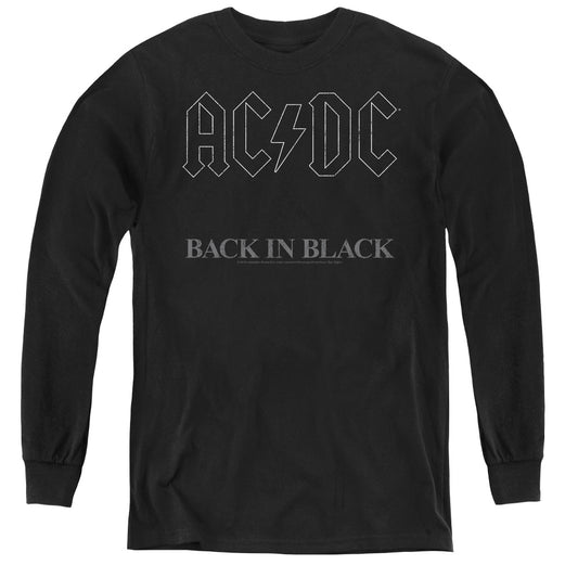 AC\DC : BACK IN BLACK L\S YOUTH BLACK LG