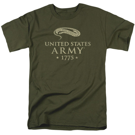 ARMY : WELL DEFEND S\S ADULT 18\1 MILITARY GREEN XL
