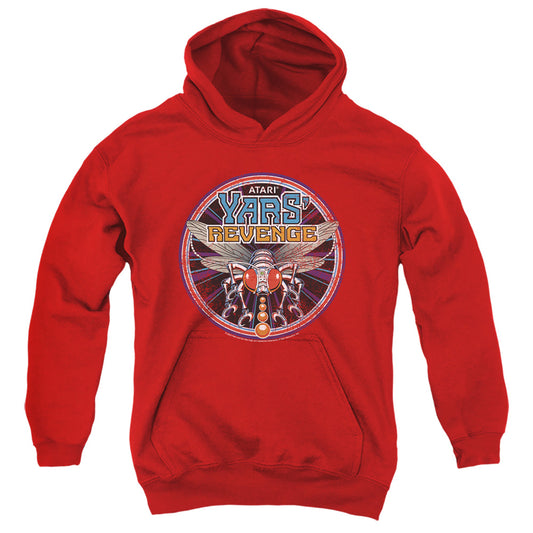 ATARI : YAR'S REVENGE PATCH YOUTH PULL OVER HOODIE Red XL