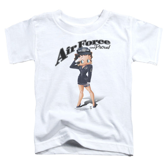BETTY BOOP : AIR FORCE BOOP S\S TODDLER TEE WHITE MD (3T)