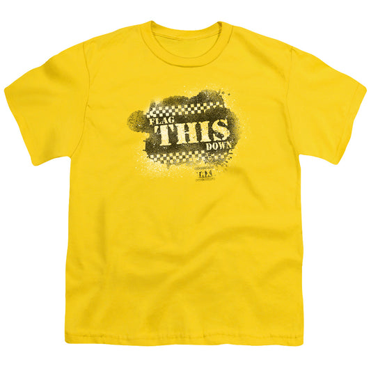 TAXI : FLAG THIS YOUTH SHORT SLEEVE YELLOW XS