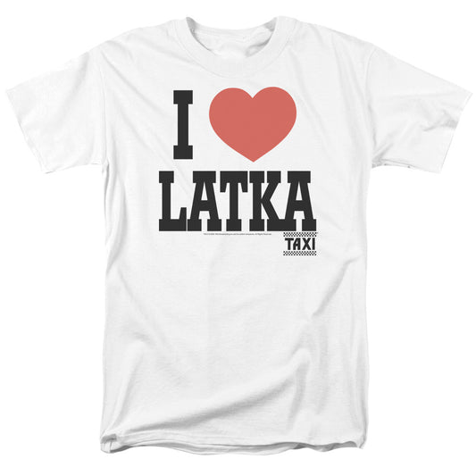 TAXI : I HEART LATKA S\S ADULT 18\1 WHITE LG