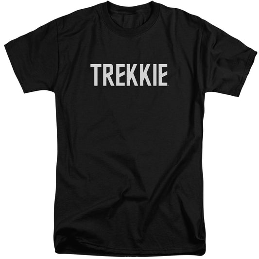 STAR TREK : TREKKIE S\S ADULT TALL BLACK XL