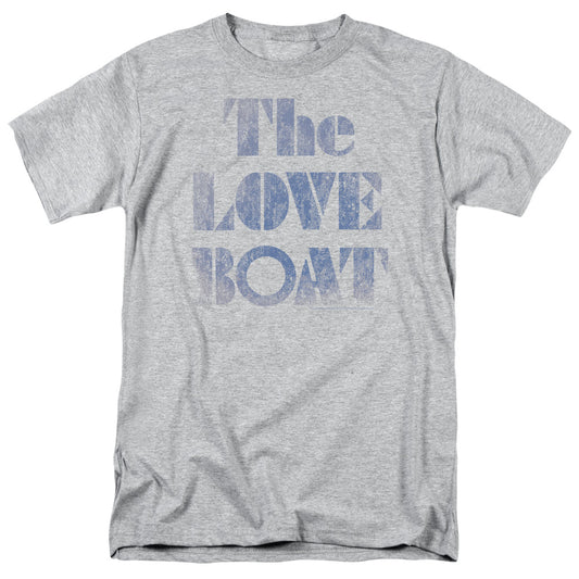 LOVE BOAT : DISTRESSED S\S ADULT 18\1 ATHLETIC HEATHER LG
