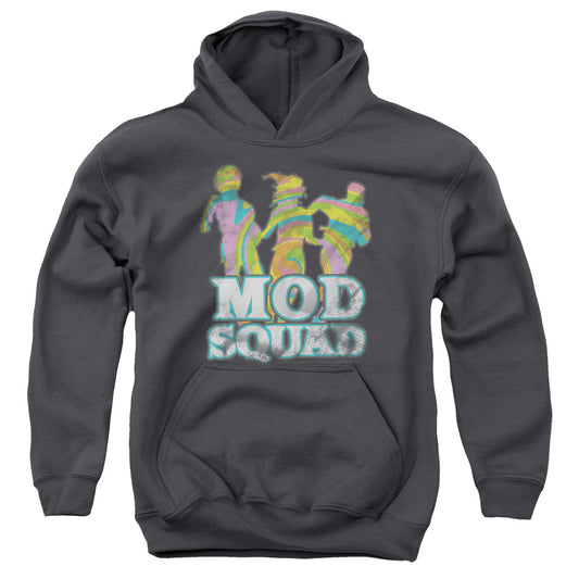 MOD SQUAD : MOD SQUAD RUN GROOVY YOUTH PULL OVER HOODIE CHARCOAL LG