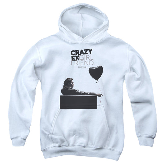 CRAZY EX GIRLFRIEND : CRAZY MAD YOUTH PULL OVER HOODIE White LG