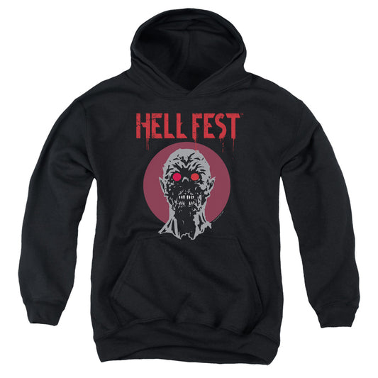 HELL FEST : LOGO YOUTH PULL OVER HOODIE Black XL
