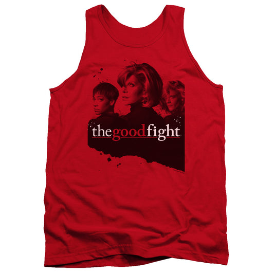THE GOOD FIGHT : DIANE LUCCA MAIA ADULT TANK Red 2X