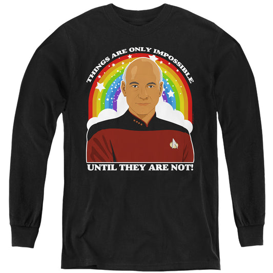 STAR TREK THE NEXT GENERATION : IMPOSSIBLE L\S YOUTH Black LG