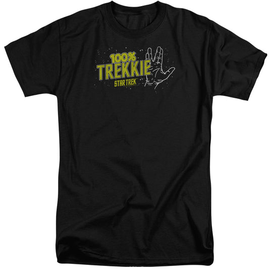 STAR TREK : TREKKIE S\S ADULT TALL BLACK 3X