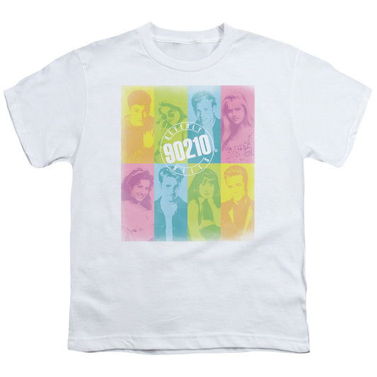 90210 : COLOR BLOCK OF FRIENDS S\S YOUTH 18\1 WHITE LG