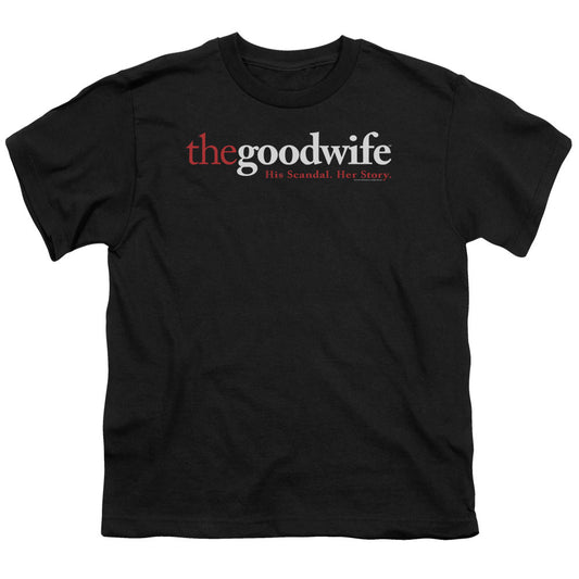 THE GOOD WIFE : LOGO S\S YOUTH 18\1 BLACK XS