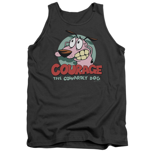 COURAGE THE COWARDLY DOG : COURAGE ADULT TANK CHARCOAL 2X