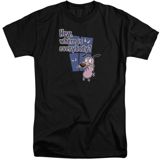 COURAGE THE COWARDLY DOG : WHERE IS EVERYBODY S\S ADULT TALL BLACK XL