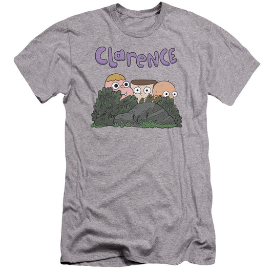 CLARENCE : GANG PREMIUM ADULT RINGSPUN COTTON SHORT SLEEVE Athletic Heather MD