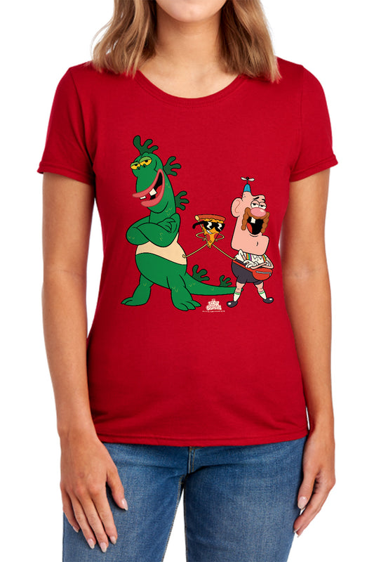 UNCLE GRANDPA : THE GUYS WOMENS SHORT SLEEVE Royal Blue MD