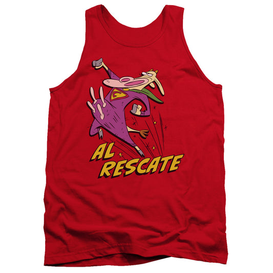 COW AND CHICKEN : AL RESCATE ADULT TANK Red MD