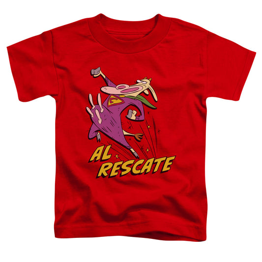 COW AND CHICKEN : AL RESCATE S\S TODDLER TEE Red LG (4T)