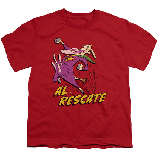 COW AND CHICKEN : AL RESCATE S\S YOUTH 18\1 Red LG