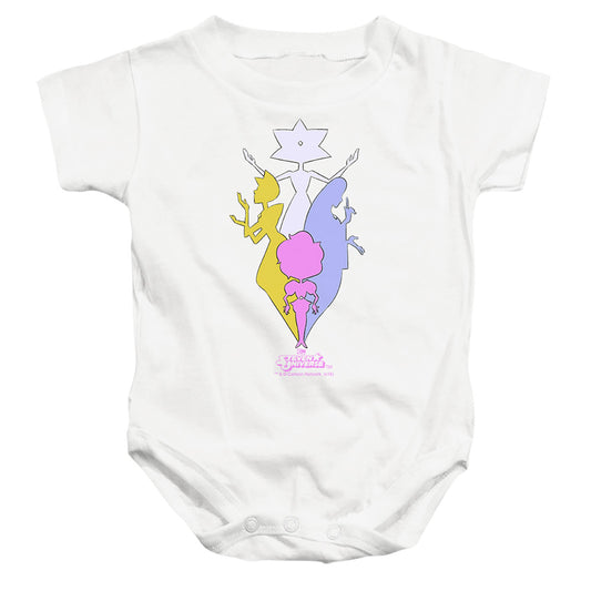 STEVEN UNIVERSE : THE DIAMONDS INFANT SNAPSUIT White MD (12 Mo)