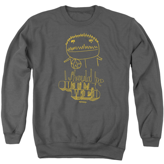 SQUIDBILLIES : OUTLAWED ADULT CREW SWEAT Charcoal SM