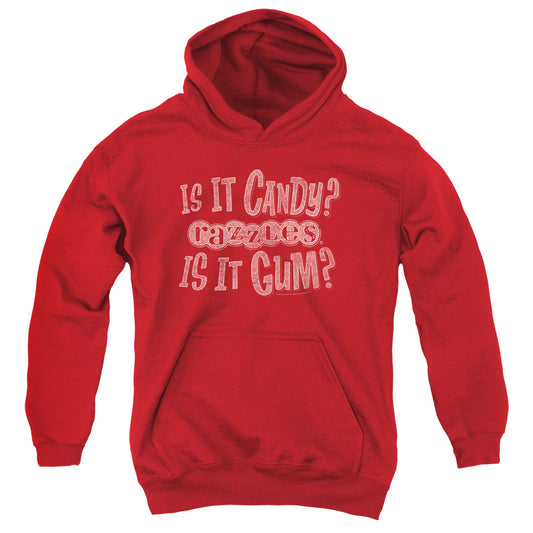 RAZZLES : WHAT IS THIS YOUTH PULL OVER HOODIE Red LG