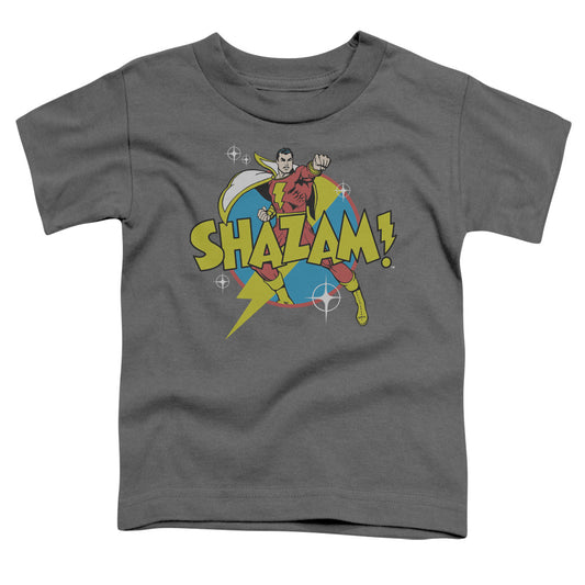 DC SHAZAM : POWER BOLT S\S TODDLER TEE Charcoal MD (3T)