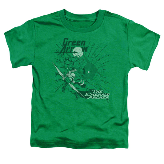 DC GREEN ARROW : THE EMERALD ARCHER S\S TODDLER TEE Kelly Green SM (2T)