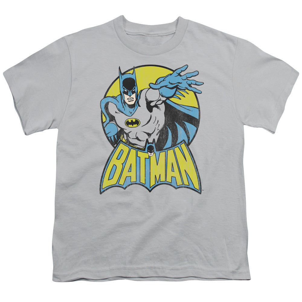 DC COMICS : BATMAN S\S YOUTH 18\1 ATHLETIC HEATHER XS