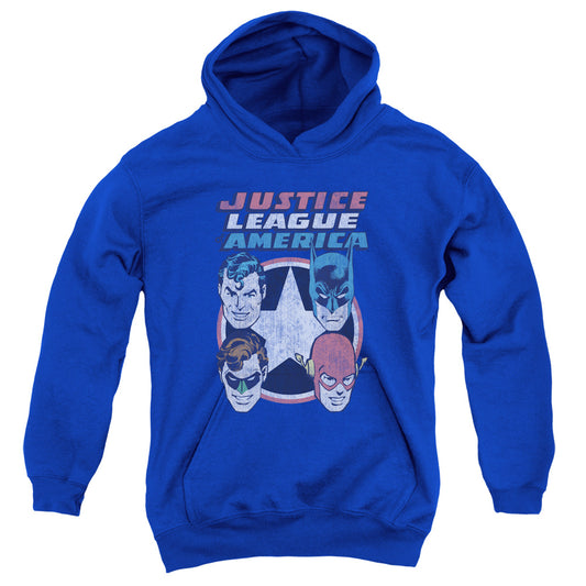 DC ORIGINS : 4 STARS YOUTH PULL OVER HOODIE ROYAL BLUE LG