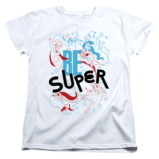 DC SUPERHERO GIRLS : BE SUPER WOMENS SHORT SLEEVE White LG