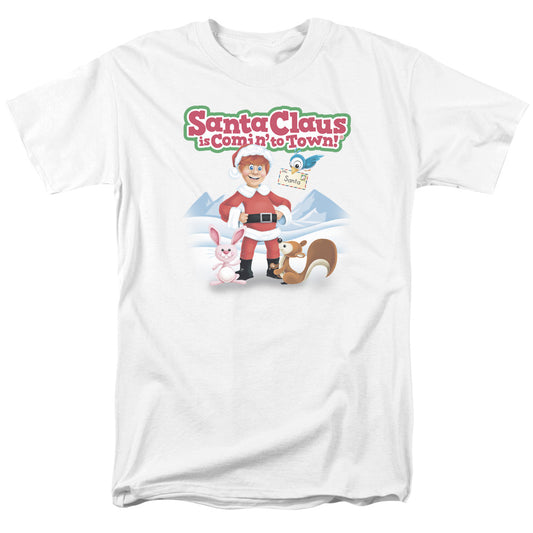 SANTA CLAUS IS COMIN TO TOWN : ANIMAL FRIENDS S\S ADULT 18\1 White 2X