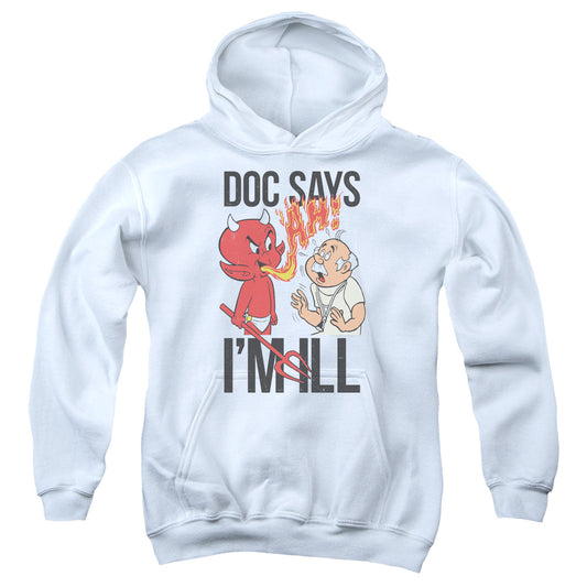 HOT STUFF : DOC SAYS YOUTH PULL OVER HOODIE White SM