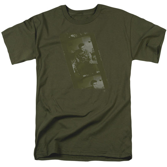 ELVIS PRESLEY : ARMY S\S ADULT 18\1 MILITARY GREEN SM