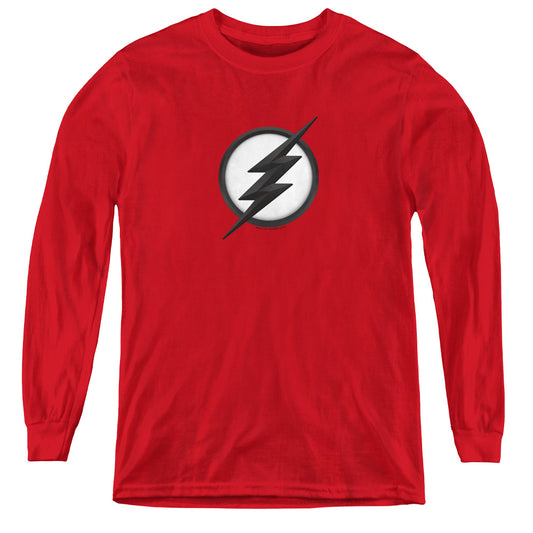 FLASH : JESSE QUICK LOGO L\S YOUTH RED MD