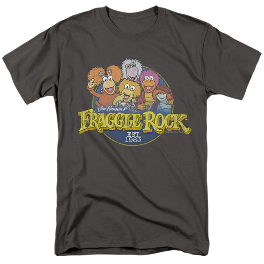 FRAGGLE ROCK : CIRCLE LOGO S\S ADULT 18\1 Charcoal MD