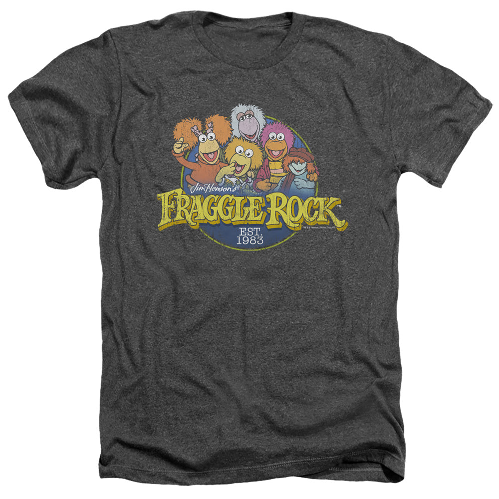 FRAGGLE ROCK : CIRCLE LOGO ADULT HEATHER Charcoal MD