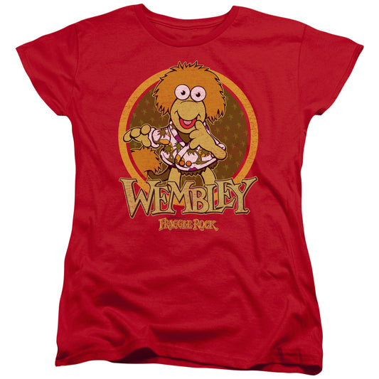 FRAGGLE ROCK : WEMBLEY CIRCLE S\S WOMENS TEE Red 2X