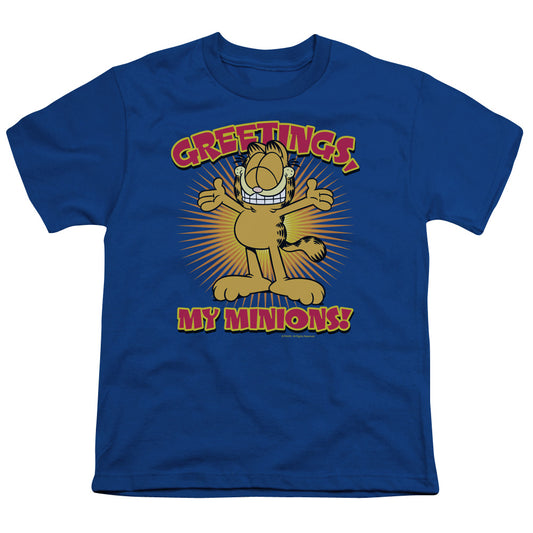 GARFIELD : MINIONS S\S YOUTH 18\1 ROYAL BLUE MD