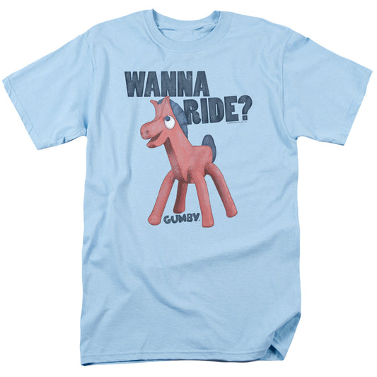 GUMBY : WANNA RIDE S\S ADULT 18\1 LIGHT BLUE 2X