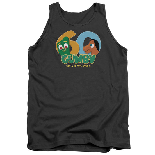 GUMBY : 60TH ADULT TANK Charcoal XL