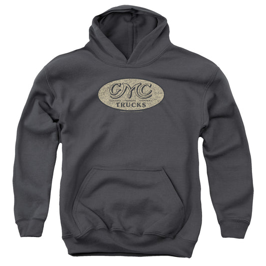 GMC : VINTAGE OVAL LOGO YOUTH PULL OVER HOODIE Charcoal LG