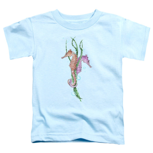 WILDLIFE : SEAHORSE DANCE S\S TODDLER TEE Light Blue MD (3T)