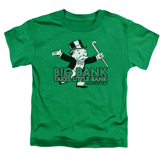 MONOPOLY : BIG BANK S\S TODDLER TEE Kelly Green SM (2T)