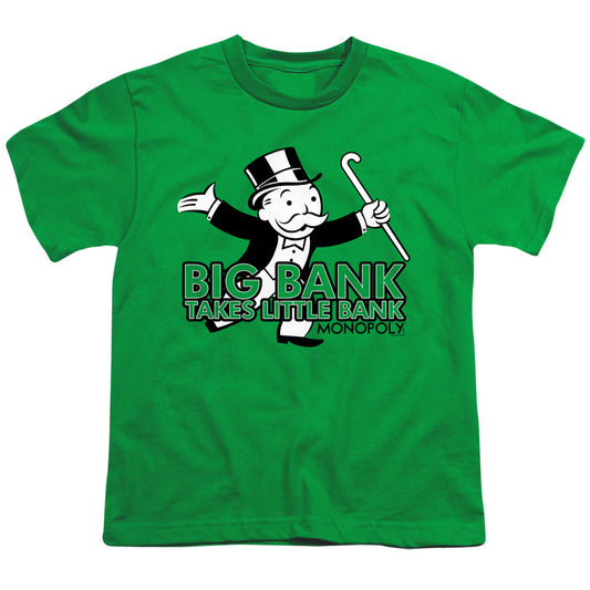 MONOPOLY : BIG BANK S\S YOUTH 18\1 Kelly Green XL