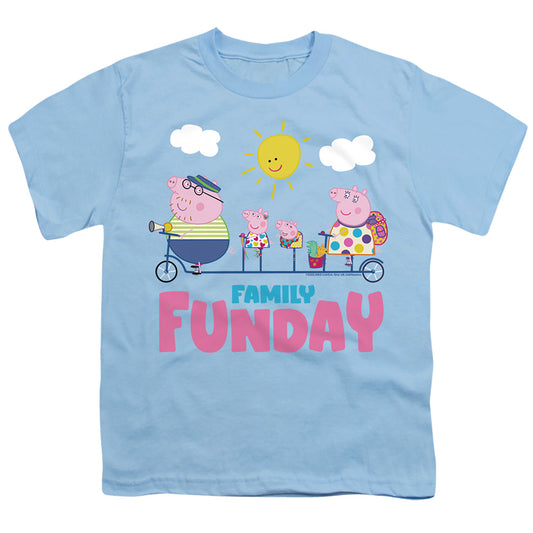 PEPPA PIG : FAMILY FUNDAY S\S YOUTH 18\1 Light Blue MD