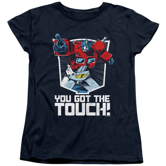 TRANSFORMERS : YOU GOT THE TOUCH WOMENS SHORT SLEEVE Navy SM