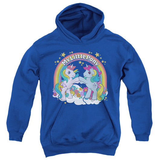 MY LITTLE PONY RETRO : UNICORN FIST BUMP YOUTH PULL OVER HOODIE Royal Blue SM